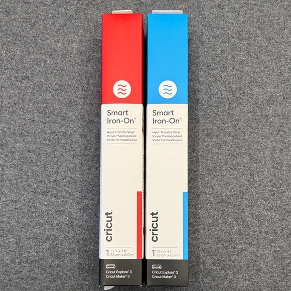 Cricut Other - Cricut Smart Iron-On Vinyl Red and Blue Set